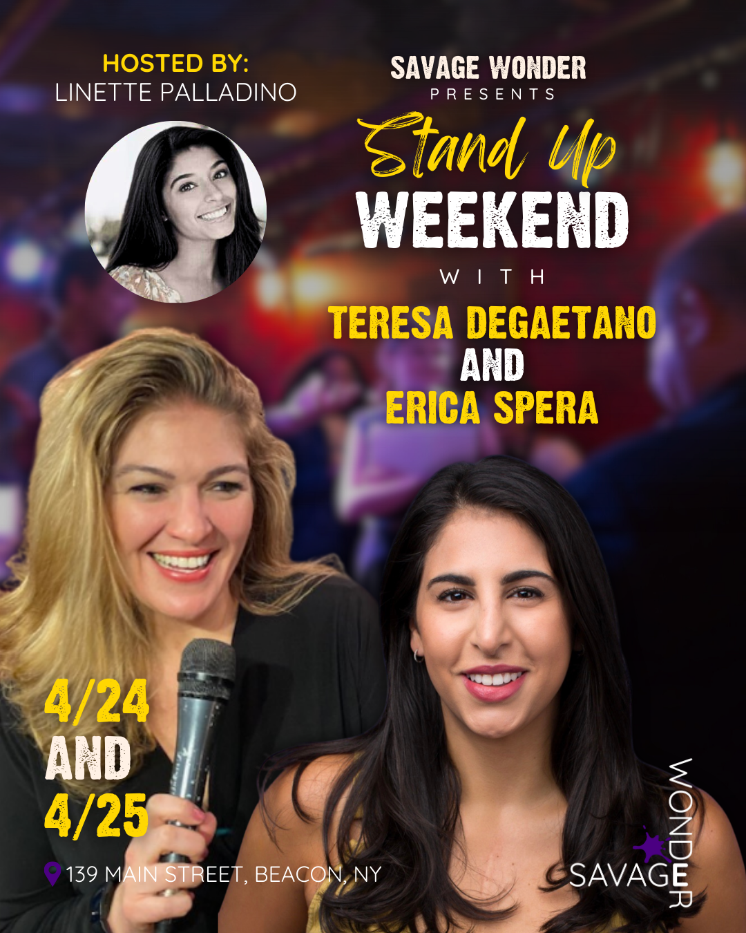 SND UP APRIL 24-25 Teresa DeGaetano and Erica Spera