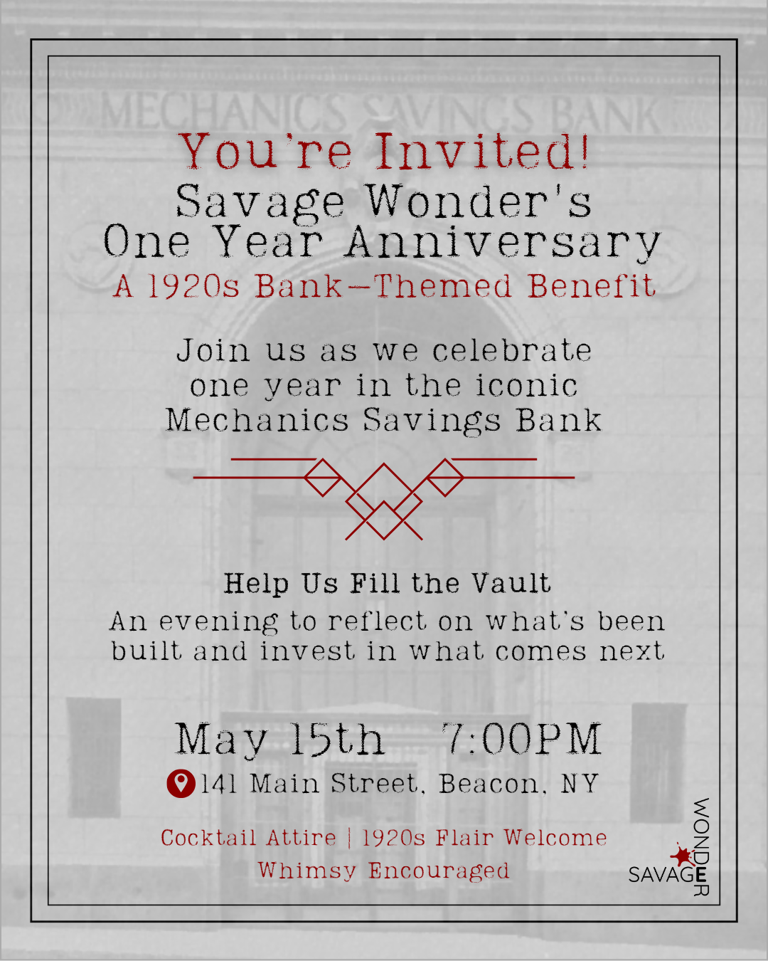 1st Anniversary Invite